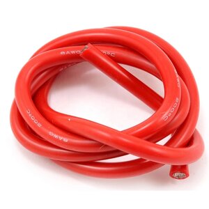 Провід силіконовий 8 AWG - 8,3 кв. мм (1650x0.08) 1м Червоний