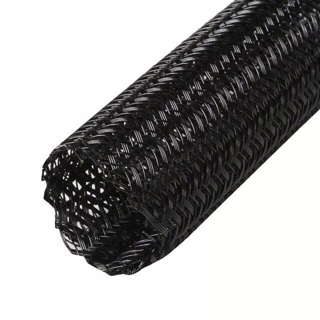 Самозаворачивающаяся плетеная кабельная оплетка 40 мм черный 1 м ##от компании## Радиопрофиль - ##фото## 1