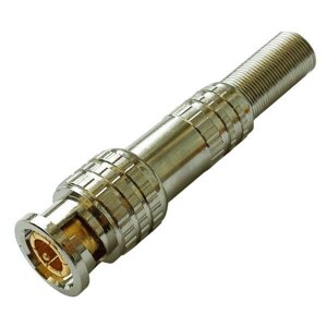 Штекер BNC під кабель із пружиною латунь (Тип 2) 1 шт.