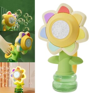 Генератор мильних бульбашок у формі соняшника з підсвіткою Seven COLOR FLOWER