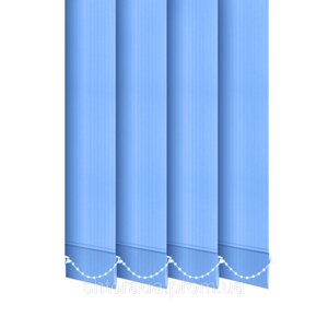 Вертикальні жалюзі Лайн 127 мм синя висота 1500 мм