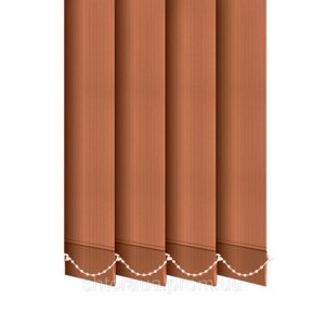 Вертикальні жалюзі Лайн 89 мм коричнева висота 1500 мм