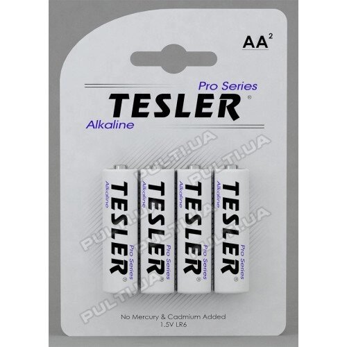 Батарейка TESLER Alkaline LR06-4 size AA від компанії Інтернет-магазин "Pulti.shop" - фото 1