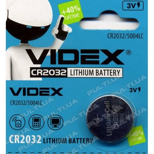 Батарейка VIDEX CR2032 в блістері від компанії Інтернет-магазин "Pulti.shop" - фото 1