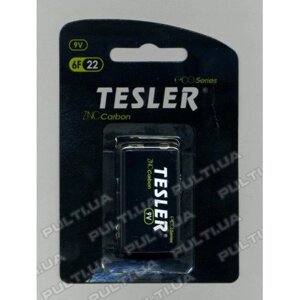 Батарейки TESLER ECO Series КРОНА 6F22 9V в блістері