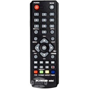 Пульт для DVB-T2 тюнер D-COLOR DC1002HD mini