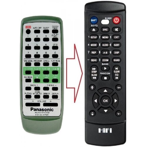 Пульт для Panasonic RAK-SC981WK (SC-PM25) ( аналог ) від компанії Інтернет-магазин "Pulti.shop" - фото 1