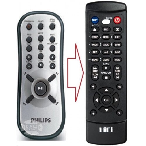 Пульт для PHILIPS FWM185 (аналог) від компанії Інтернет-магазин "Pulti.shop" - фото 1