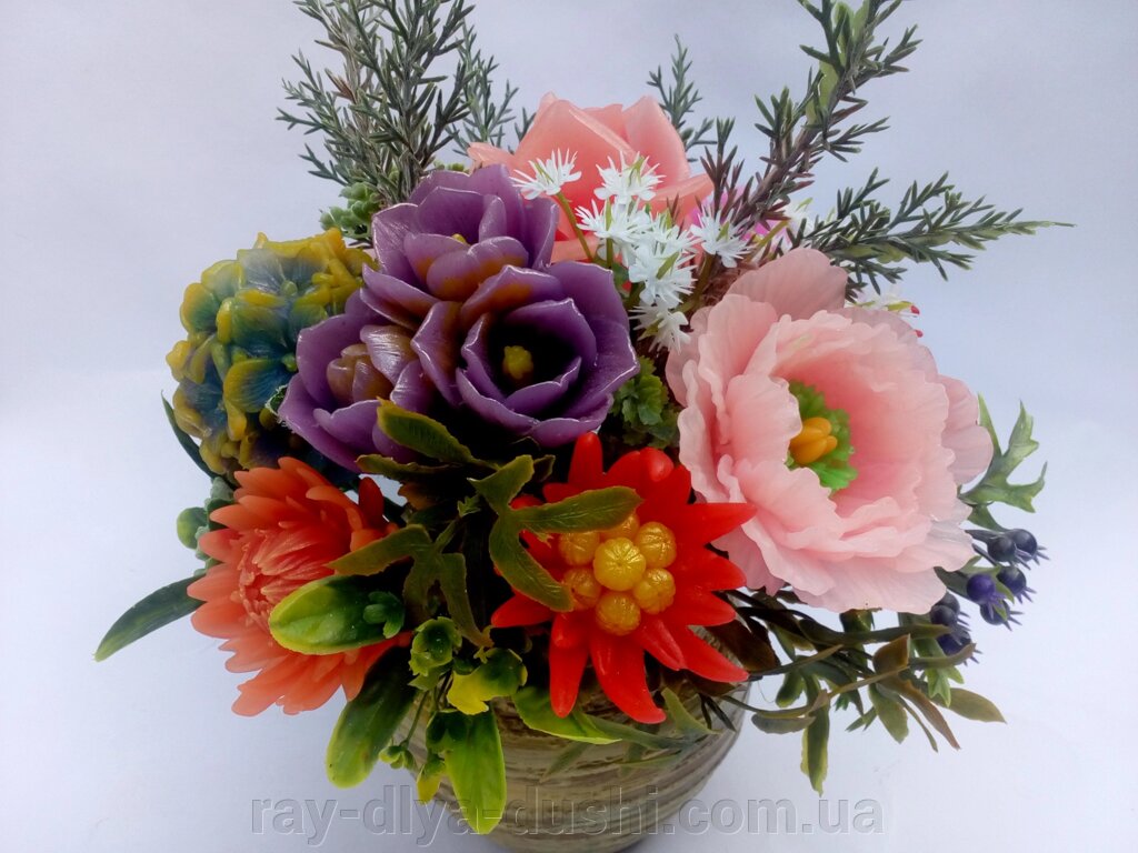 Букет квітів з мила "Осінній сон" від компанії Рай для душі - фото 1