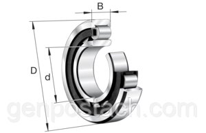 Підшипник 61807-2RS (1000807, 1180807) timken/USA