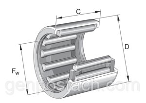 Підшипник 943/25 (НК253225) CT/Китай