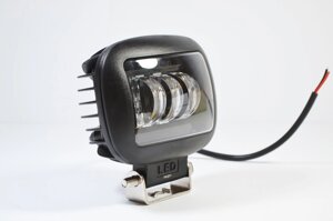 LED фара 45Вт Квадратна (Black) Два режими,Білий + Жовтий) Чіткої світловий тіньової кордоном з ДХО
