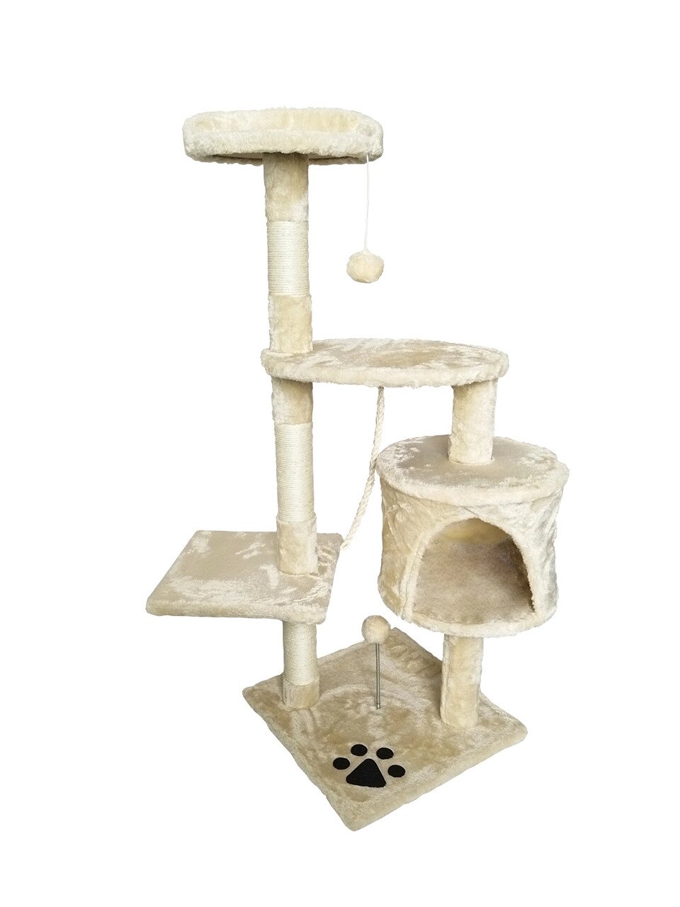Когтеточка, будиночок, дряпка для кішок Avko CatTree 1048 Beige від компанії Інтернет магазин "Дім-сад" - фото 1