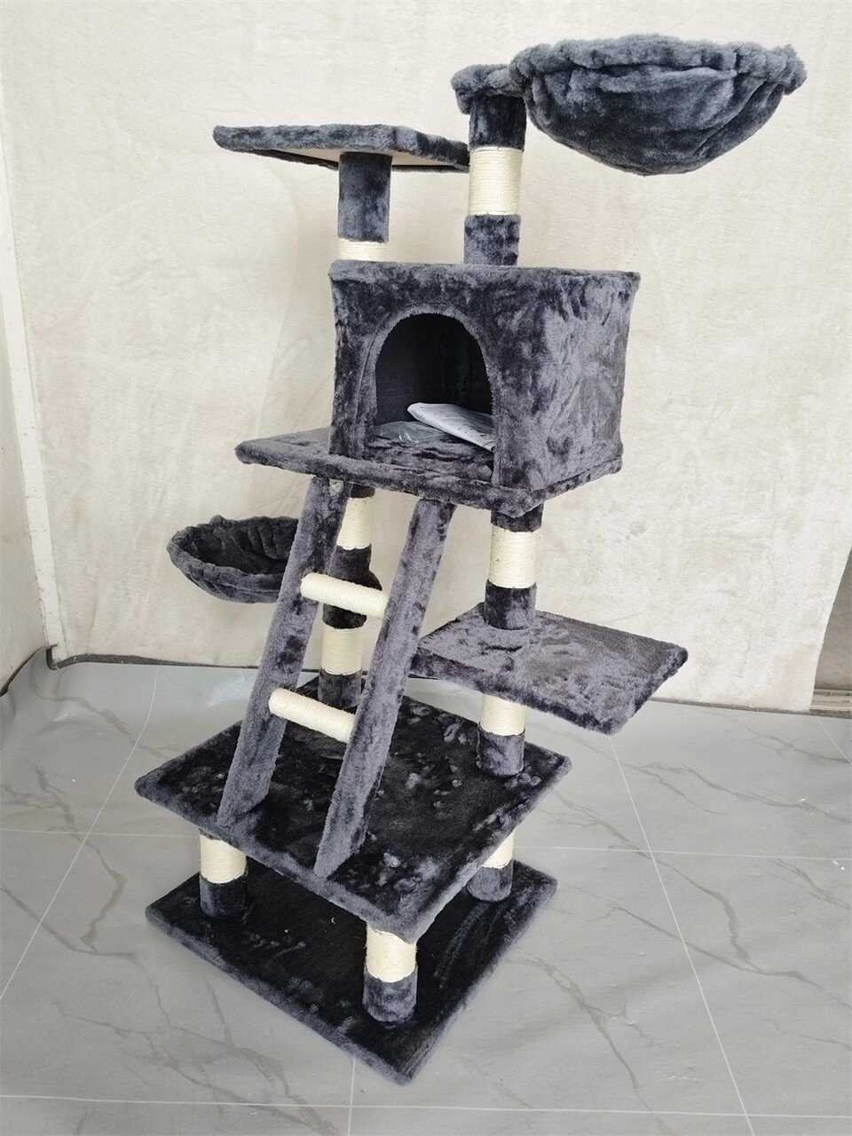 Когтеточка, будиночок, дряпка для кішок Avko CatTree 1322 Grey від компанії Інтернет магазин "Дім-сад" - фото 1