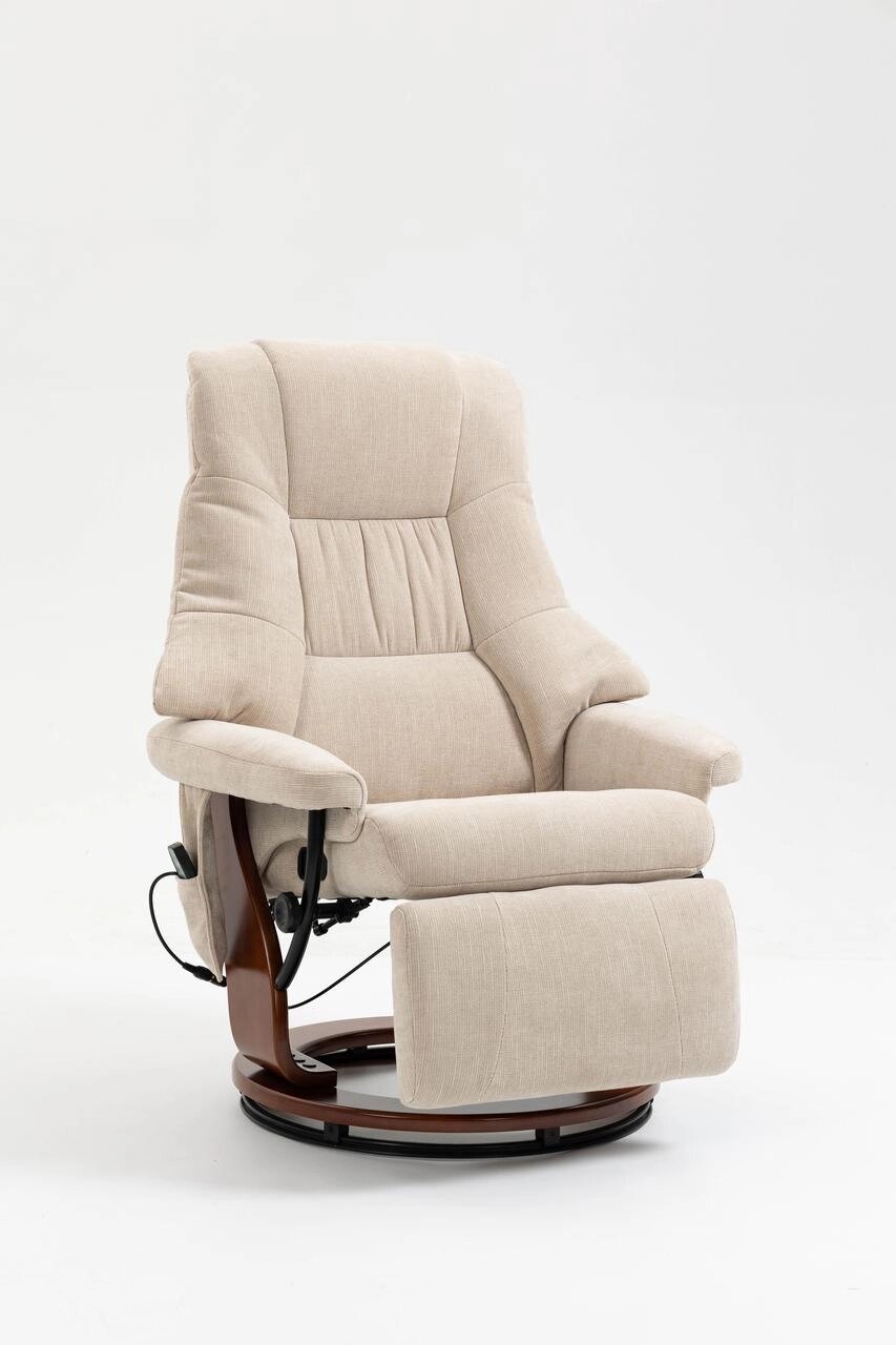 Крісло для відпочинку Avko Style ARMH 001 Beige з масажем, підігрівом і вбудованою підставкою для ніг від компанії Інтернет магазин "Дім-сад" - фото 1