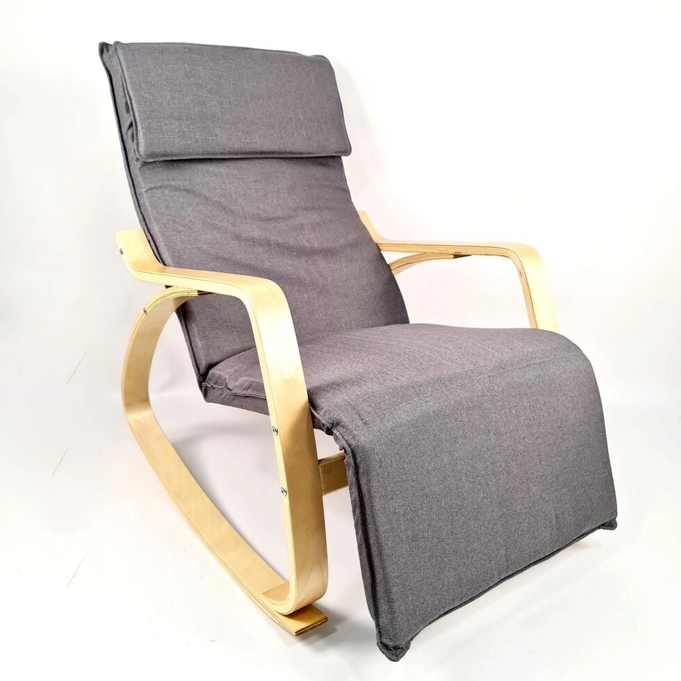 Крісло качалка Avko ARC001 Natural Gray від компанії Інтернет магазин "Дім-сад" - фото 1