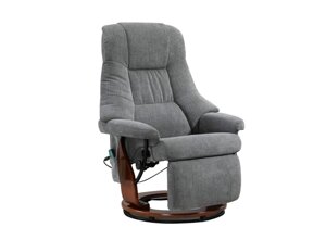 Крісло для відпочинку Avko Style ARMH 004 Grey з масажем, підігрівом і вбудованою підставкою для ніг