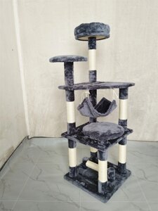 Когтеточка, будиночок, дряпка для кішок Avko CatTree 1222 Grey