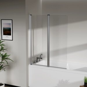 Скляна шторка для ванни AVKO Glass RDY19 100x140 Silver