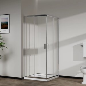 Скляна душова кабіна AVKO Glass RDS06, 190х90х90 Chrome