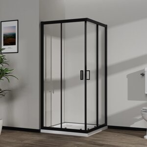 Скляна душова кабіна AVKO Glass RDR09, 8мм 190х90х90 Black