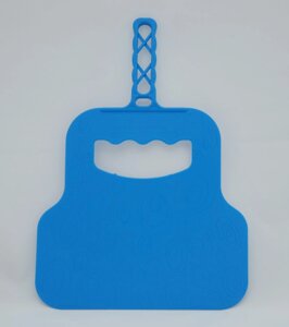 Лопатка-веєр для роздування вугілля зі зручною ручкою 30 см х 21 см (блакитний колір)