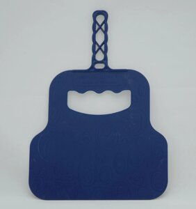 Пластиковий віял зі зручною ручкою для роздування вугілля 30 см х 21 см (синій колір)