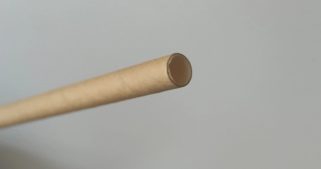Одноразова паперова (картонна) трубочка для напоїв: L 190 мм Ø 6 мм, у паперовому пакованні (кол. єврокрафт) від компанії ТОВ "Магія Пласт" - фото 1