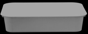 Пластиковий прямокутний контейнер (лоток) "гастоємність" 3.0 л з жорсткою кришкою (натуральний колір кришки) в Хмельницькій області от компании ООО "Магия Пласт"