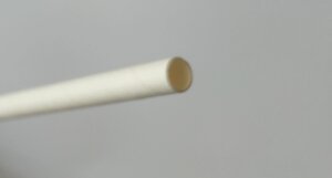 Одноразова паперова (картонна) трубочка для напоїв: L 190 мм Ø 6 мм, в упаковці (кол. білий)