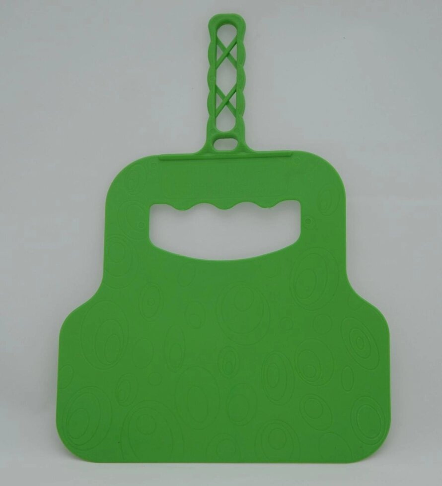 Лопатка-веєр для роздування вугілля зі зручною ручкою 30 см х 21 см (зелений колір) - характеристики