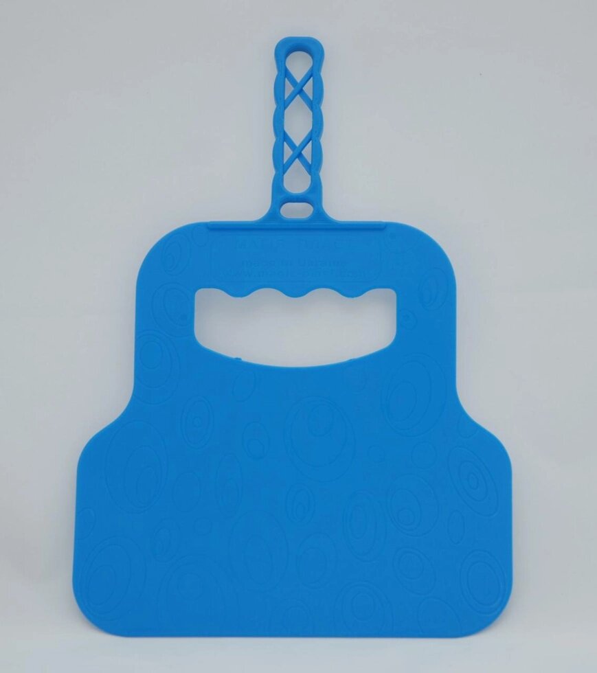 Лопатка-веєр для роздування вугілля зі зручною ручкою 30 см х 21 см (блакитний колір) - розпродаж