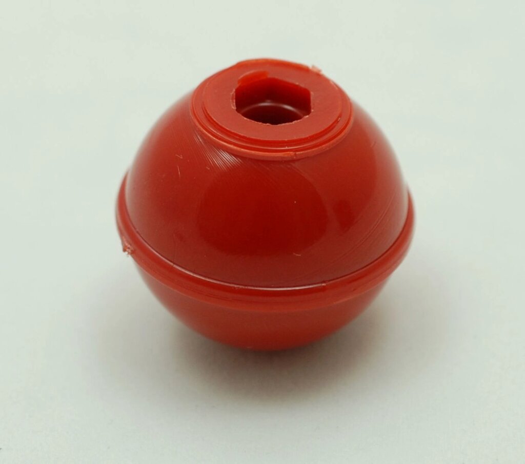 Пластмасова кругла барашкова ручка з різзю М8 з перероблених полімерів (червоний колір) - ТОВ &quot;Магія Пласт&quot;