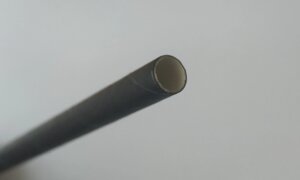 Одноразова паперова (картонна) трубочка для напоїв: L 190 мм Ø 6 мм, у пакованні (кв. чорний)