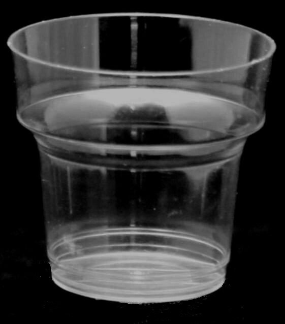 Пластикова склянка 180 мл із полістиролу (натуральний колір) - вибрати