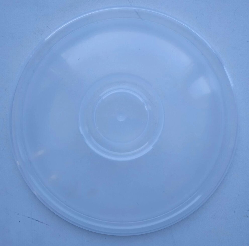 Пластикова кругла кришка з ручкою на миску 2 л (натуральний колір) від компанії ТОВ "Магія Пласт" - фото 1