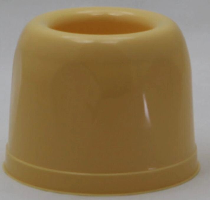 Пластикова кругла підставка під йоржик для унітаза (бежевий колір) від компанії ТОВ "Магія Пласт" - фото 1