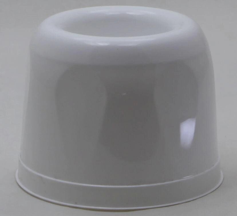Пластикова кругла підставка під йоржик для унітаза (білий колір) від компанії ТОВ "Магія Пласт" - фото 1