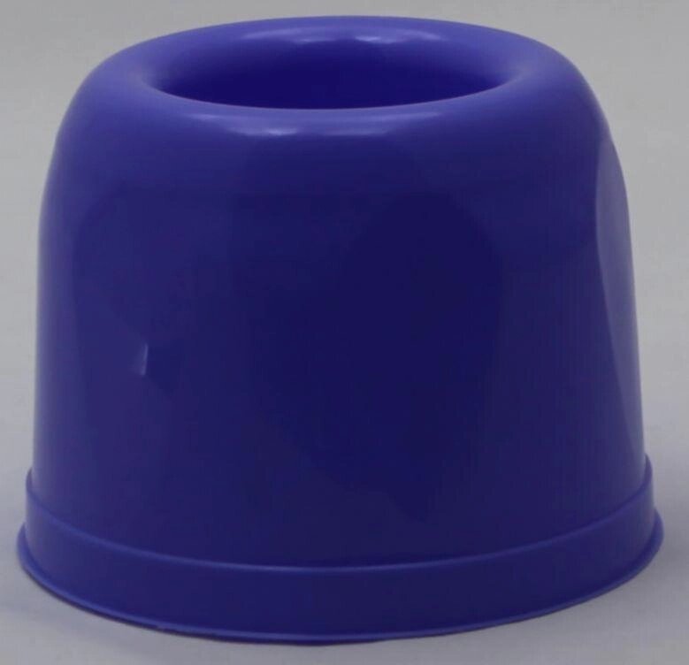 Пластикова кругла підставка під йоржик для унітаза (блакитний колір) від компанії ТОВ "Магія Пласт" - фото 1