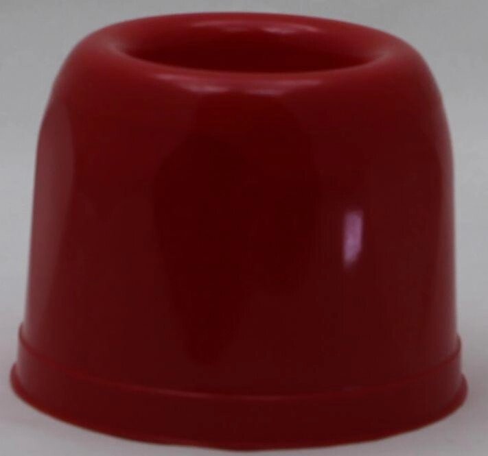 Пластикова кругла підставка під йоржик для унітаза (червоний колір) від компанії ТОВ "Магія Пласт" - фото 1