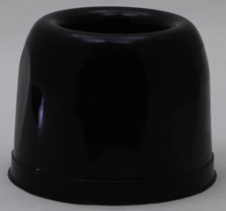 Пластикова кругла підставка під йоржик для унітаза (чорний колір) від компанії ТОВ "Магія Пласт" - фото 1