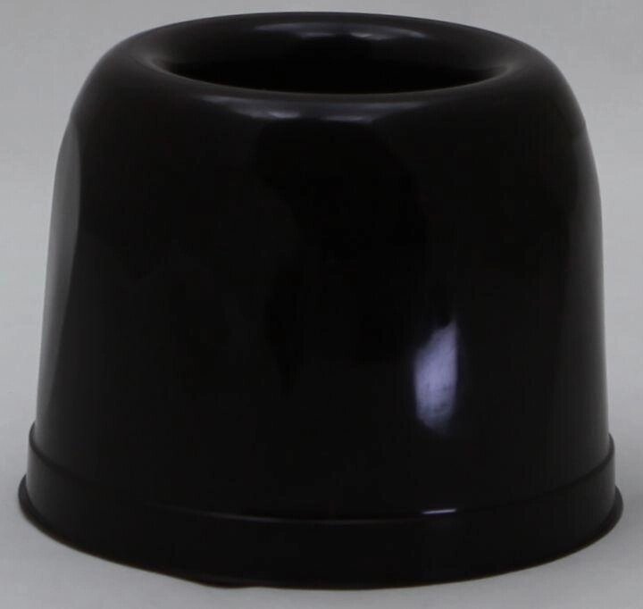 Пластикова кругла підставка під йоржик для унітаза (коричневий колір) від компанії ТОВ "Магія Пласт" - фото 1