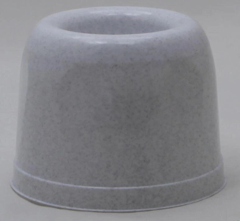Пластикова кругла підставка під йоржик для унітаза (мармуровий колір) від компанії ТОВ "Магія Пласт" - фото 1