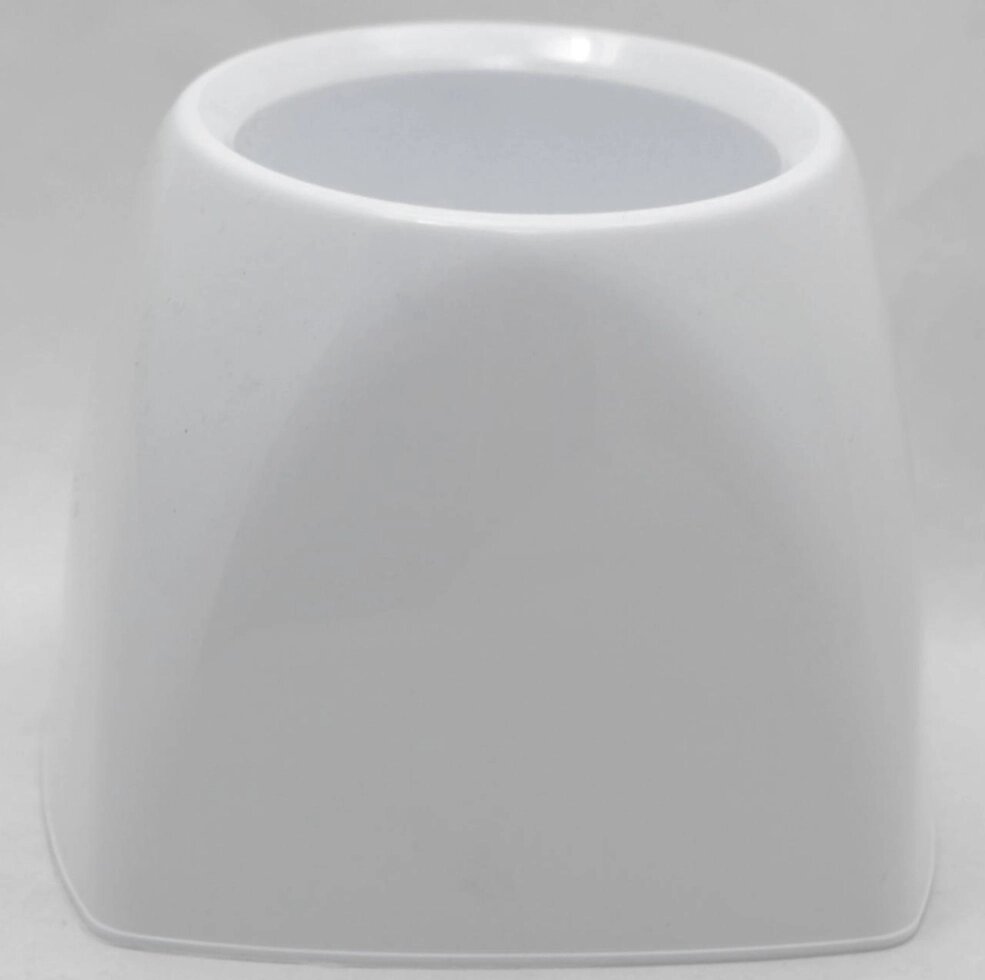 Пластикова квадратна підставка під йоржик для унітаза (колір білий) від компанії ТОВ "Магія Пласт" - фото 1