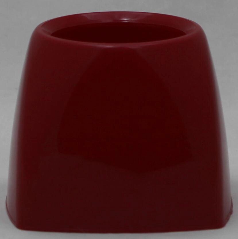 Пластикова квадратна підставка під йоржик для унітаза (колір червоний) від компанії ТОВ "Магія Пласт" - фото 1