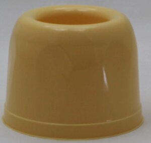 Пластикова кругла підставка під йоржик для унітаза (бежевий колір)