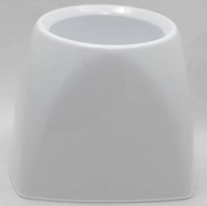 Пластикова квадратна підставка під йоржик для унітаза (колір білий)