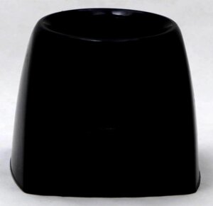 Пластикова квадратна підставка під йоржик для унітаза (колір чорний)