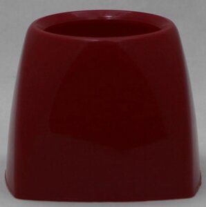 Пластикова квадратна підставка під йоржик для унітаза (колір червоний)