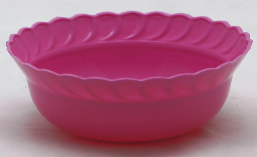Пластмасова кругла супова тарілка 500 мл Ø16 см (різні кольори) від компанії ТОВ "Магія Пласт" - фото 1